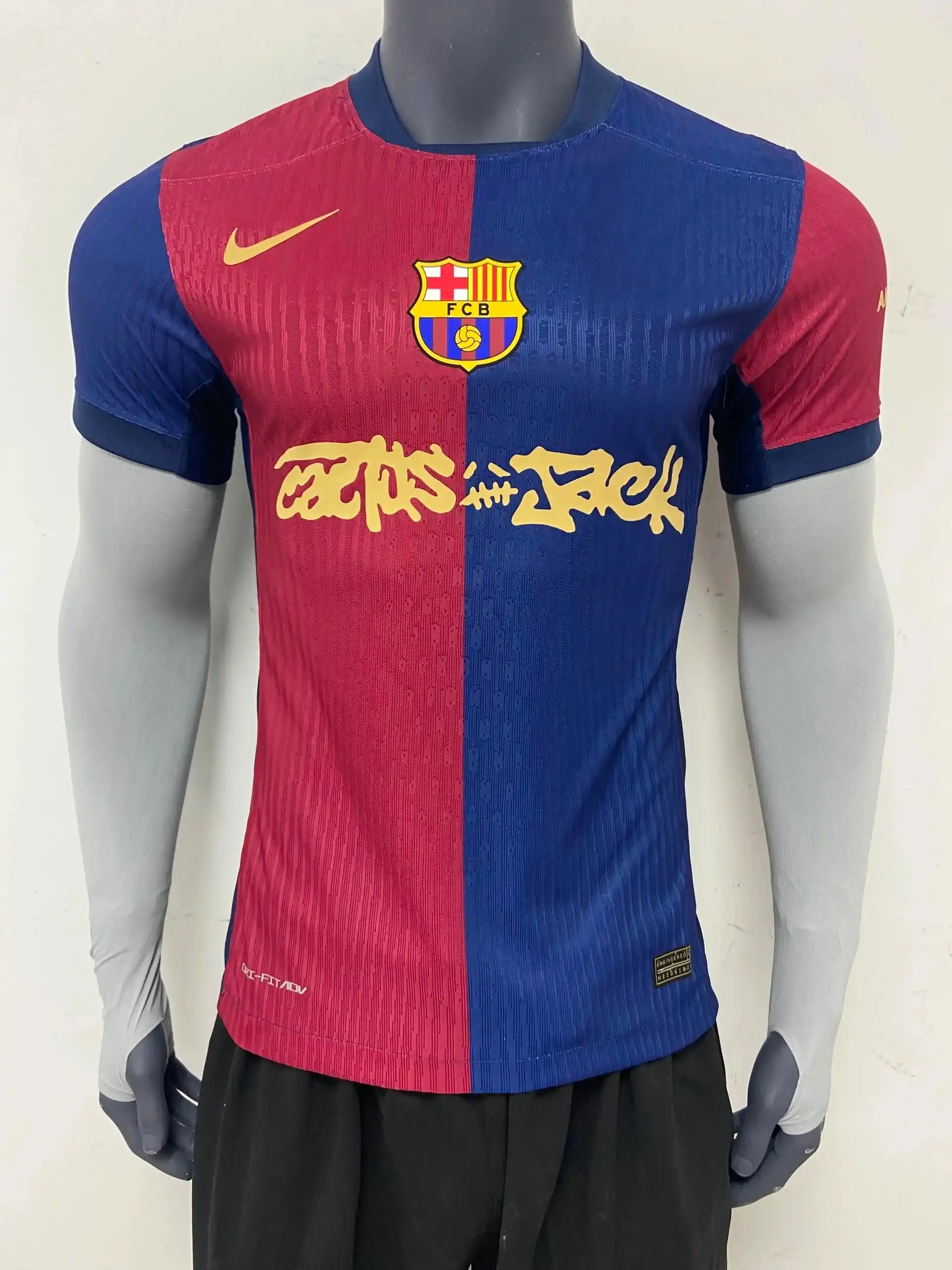 Barcelona FCB Football jersey x Travis Scot 2
